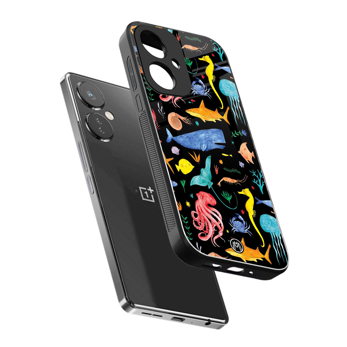 atomic ocean back phone cover | glass case for oneplus nord ce 3