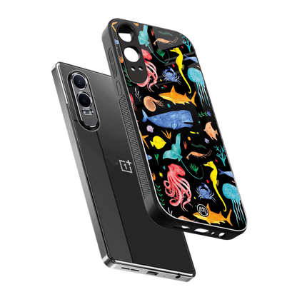 atomic ocean back phone cover | glass case for oneplus nord ce 4 lite