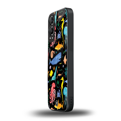 atomic ocean back phone cover | glass case for oneplus nord ce 4 lite