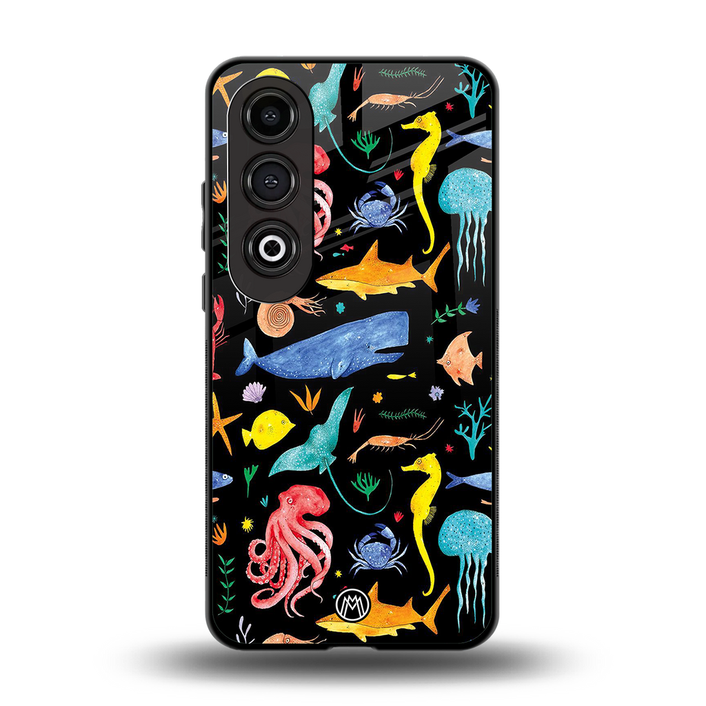 atomic ocean back phone cover | glass case for oneplus nord ce 4