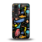 atomic ocean back phone cover | glass case for oneplus nord ce 4