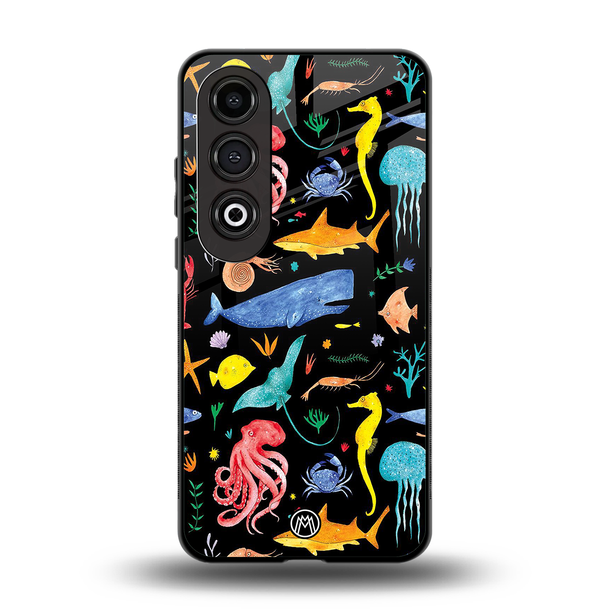 atomic ocean back phone cover | glass case for oneplus nord ce 4