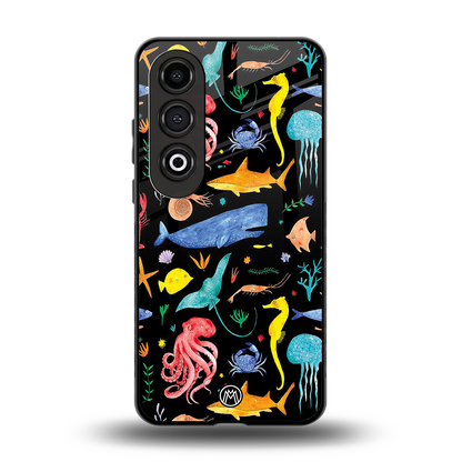 atomic ocean back phone cover | glass case for oneplus nord ce 4