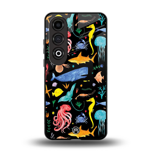 atomic ocean back phone cover | glass case for oneplus nord ce 4