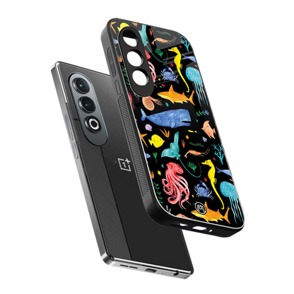 atomic ocean back phone cover | glass case for oneplus nord ce 4