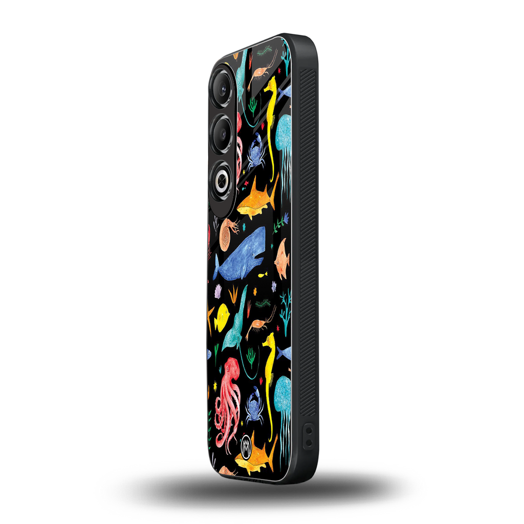 atomic ocean back phone cover | glass case for oneplus nord ce 4