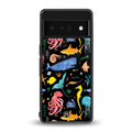 atomic ocean back phone cover | glass case for google pixel 6 pro