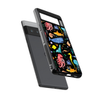 atomic ocean back phone cover | glass case for google pixel 6 pro