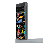 atomic ocean back phone cover | glass case for google pixel 6 pro