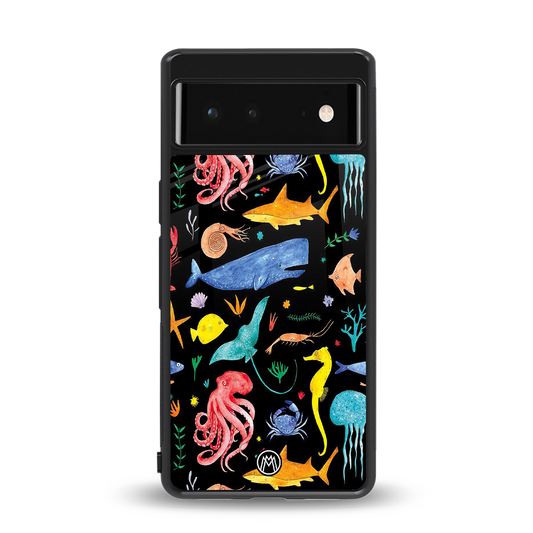 atomic ocean back phone cover | glass case for Google Pixel 6A