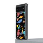 atomic ocean back phone cover | glass case for google pixel 6