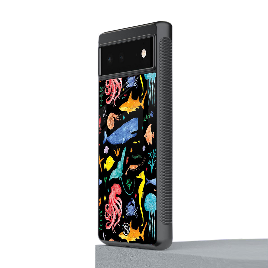 atomic ocean back phone cover | glass case for Google Pixel 6A