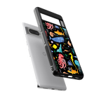 atomic ocean back phone cover | glass case for google pixel 7 pro