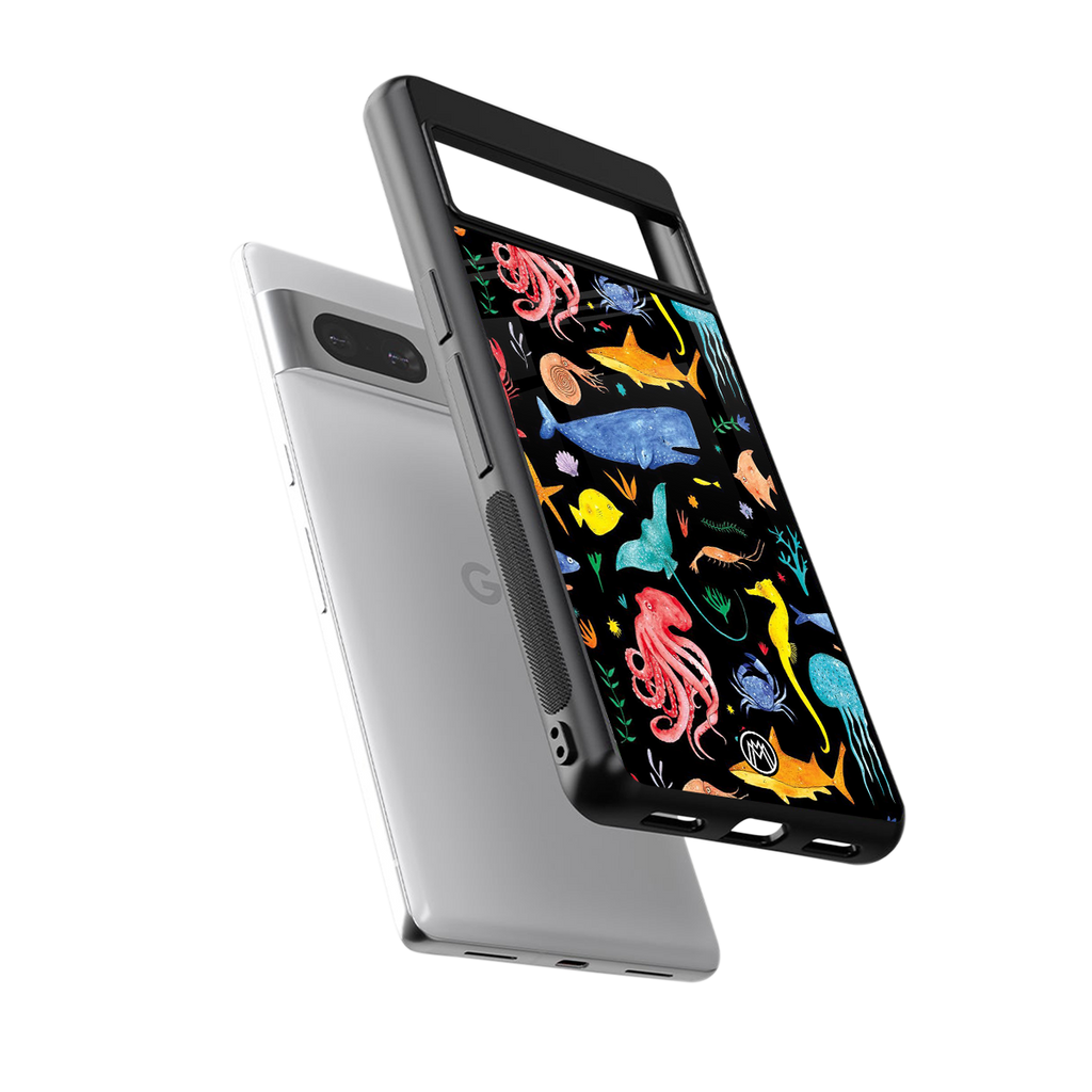 atomic ocean back phone cover | glass case for Google Pixel 7