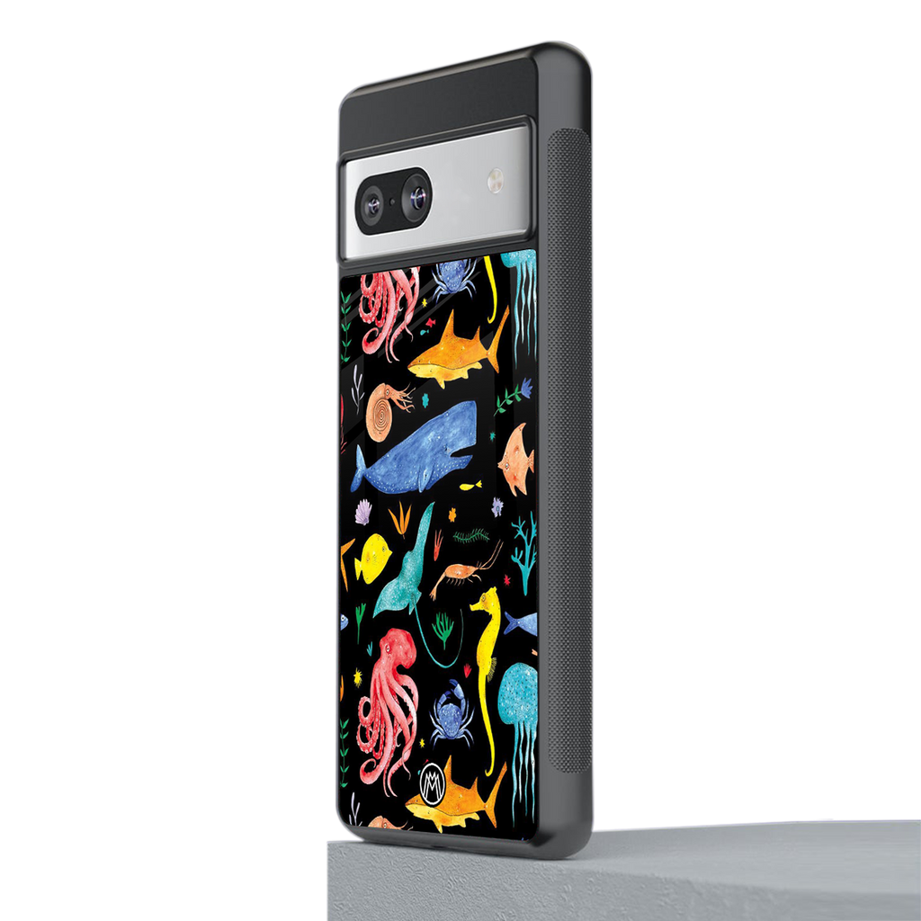 atomic ocean back phone cover | glass case for Google Pixel 7A