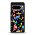 atomic ocean back phone cover | glass case for google pixel 8 pro