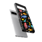 atomic ocean back phone cover | glass case for google pixel 8 pro