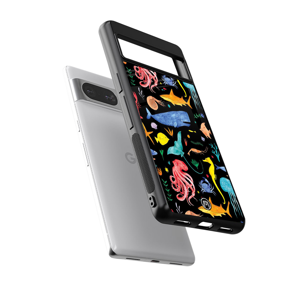 atomic ocean back phone cover | glass case for Google Pixel 8