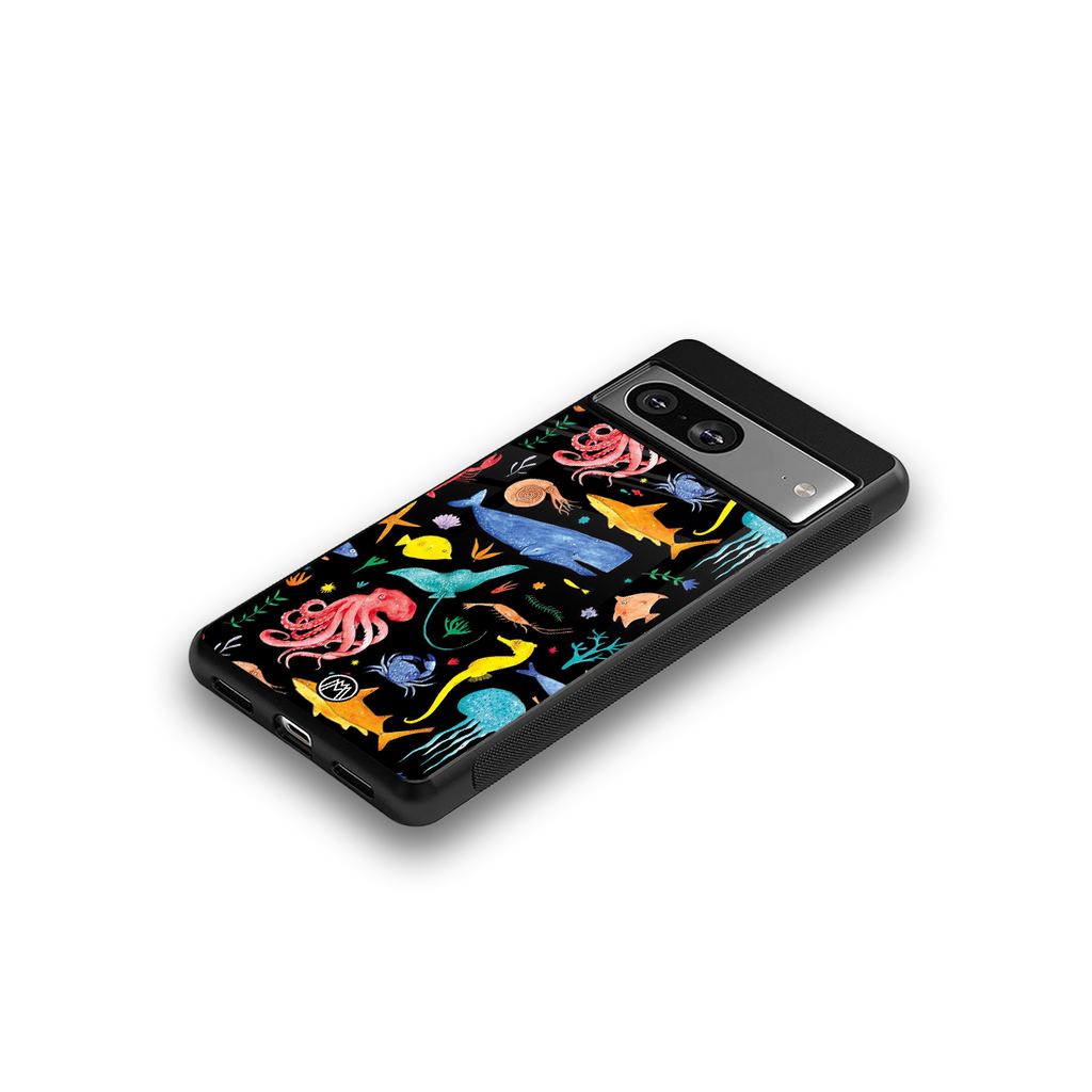 atomic ocean back phone cover | glass case for Google Pixel 8