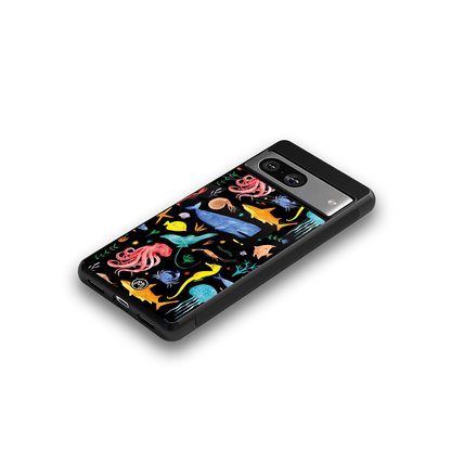 atomic ocean back phone cover | glass case for Google Pixel 8