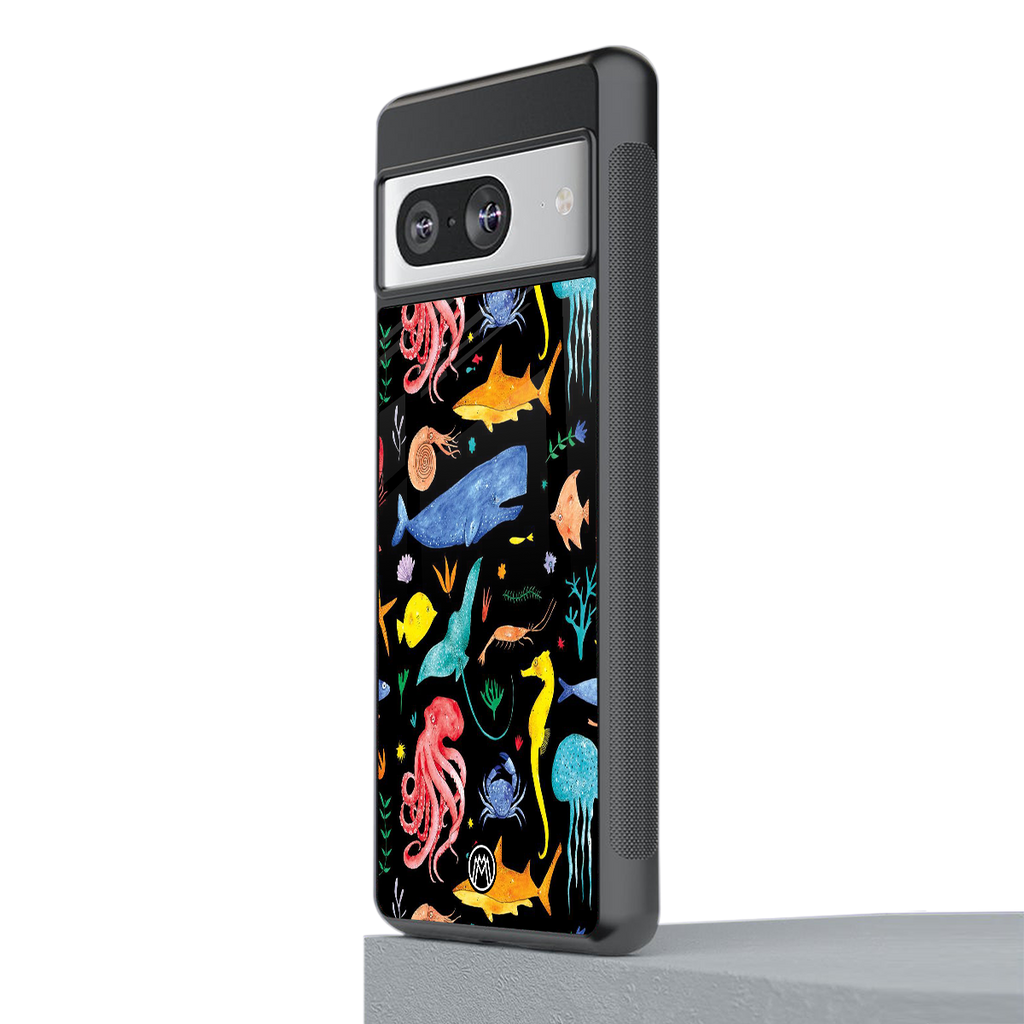 atomic ocean back phone cover | glass case for Google Pixel 8