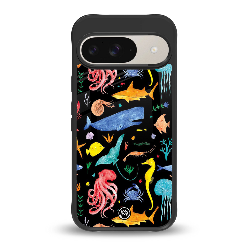 atomic ocean back phone cover | glass case for google pixel 9