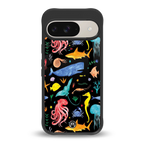 atomic ocean back phone cover | glass case for google pixel 9