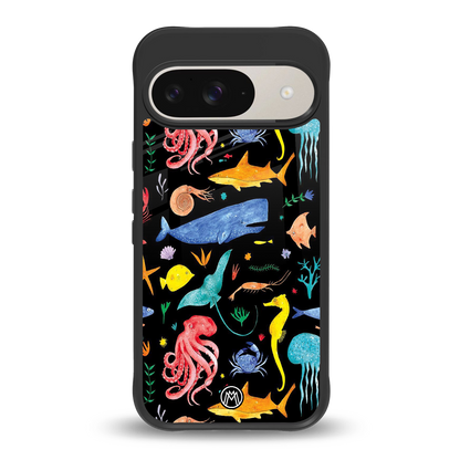 atomic ocean back phone cover | glass case for google pixel 9