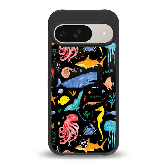 atomic ocean back phone cover | glass case for google pixel 9