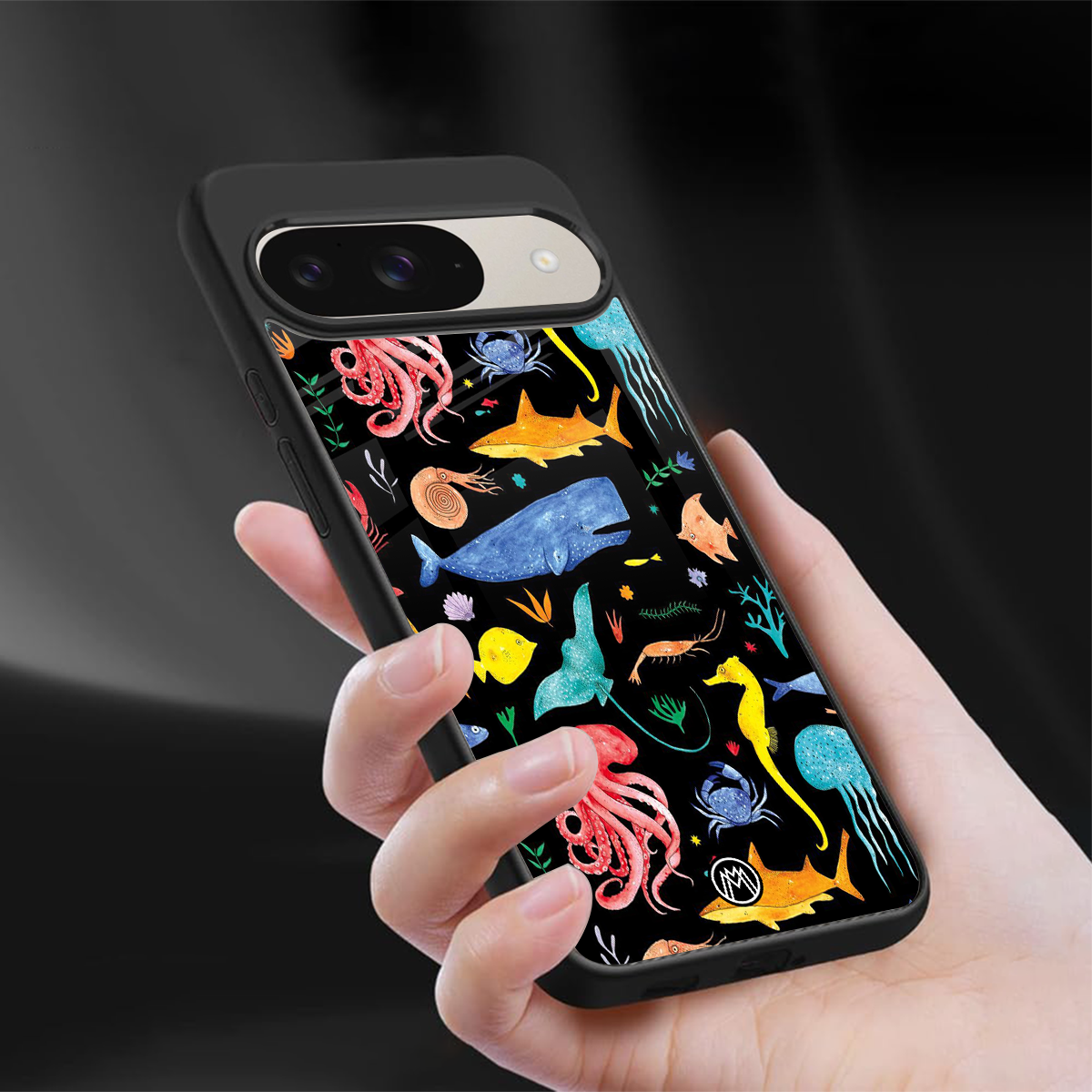 atomic ocean back phone cover | glass case for google pixel 9
