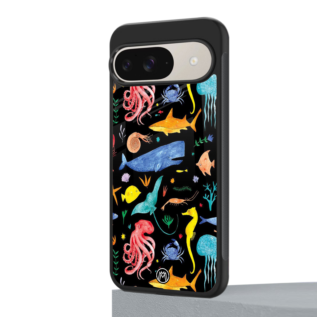 atomic ocean back phone cover | glass case for google pixel 9