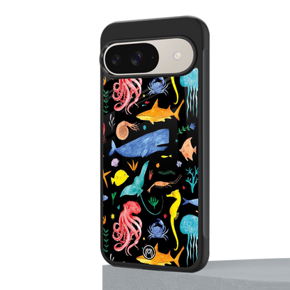 atomic ocean back phone cover | glass case for google pixel 9