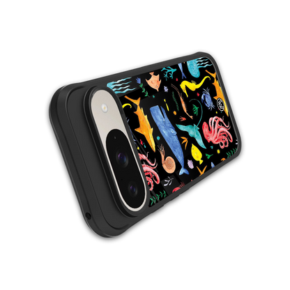 atomic ocean back phone cover | glass case for google pixel 9