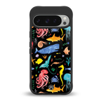 atomic ocean back phone cover | glass case for google pixel 9 pro