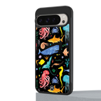 atomic ocean back phone cover | glass case for google pixel 9 pro