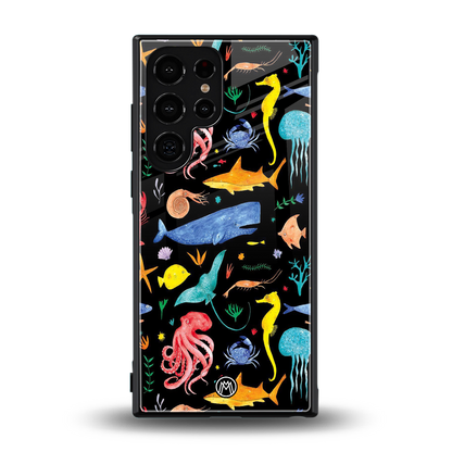 atomic ocean back phone cover | glass case for samsung galaxy s24 ultra