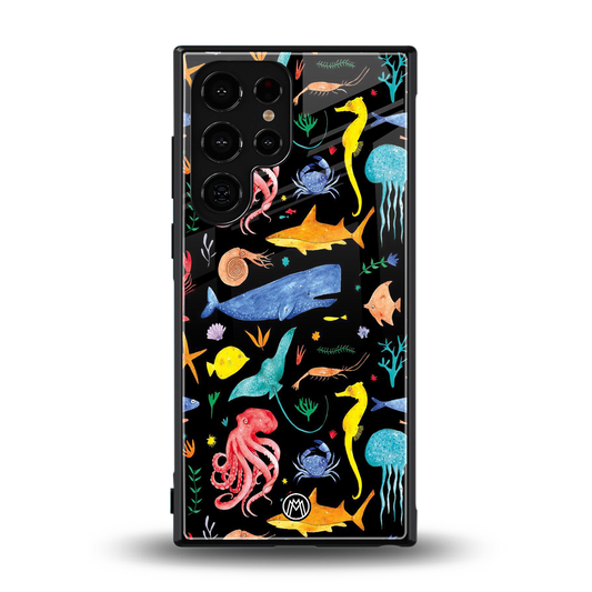 atomic ocean back phone cover | glass case for samsung galaxy s24 ultra