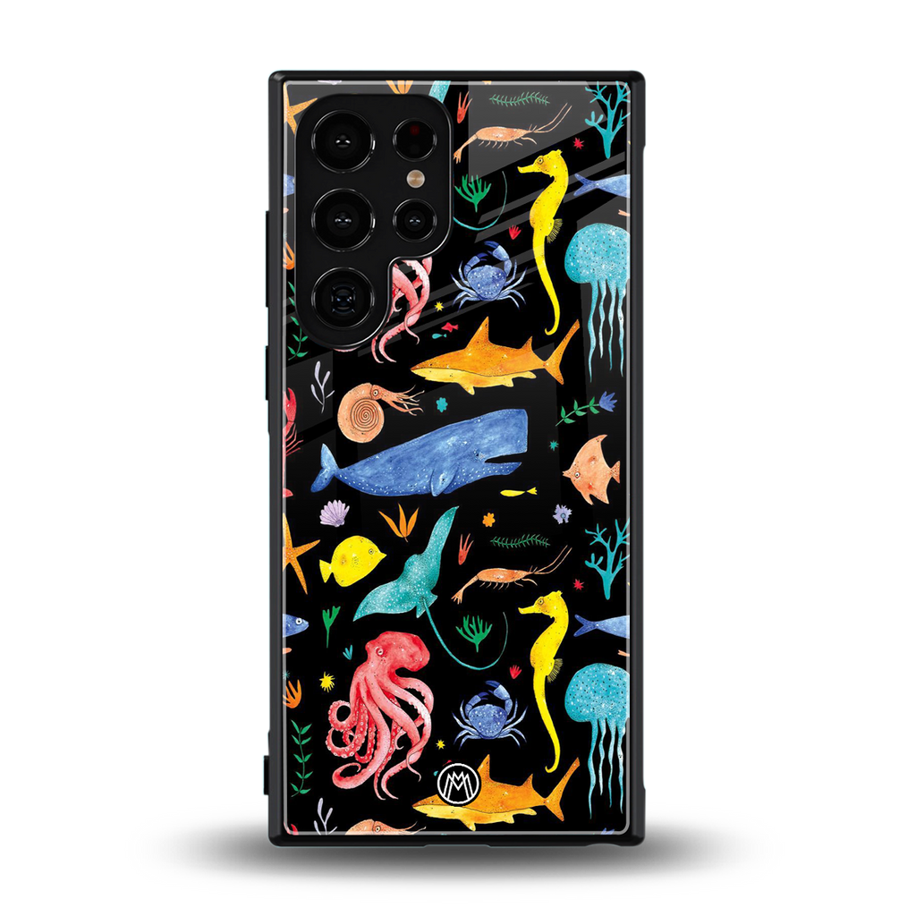 atomic ocean back phone cover | glass case for samsung galaxy s23 ultra