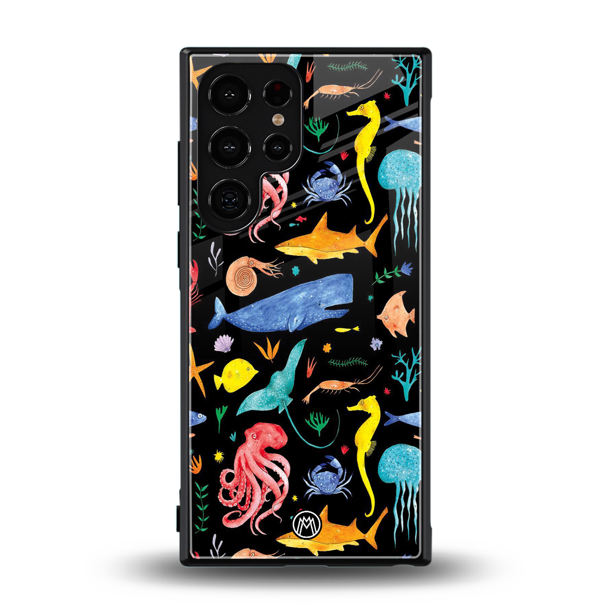 atomic ocean back phone cover | glass case for samsung galaxy s23 ultra