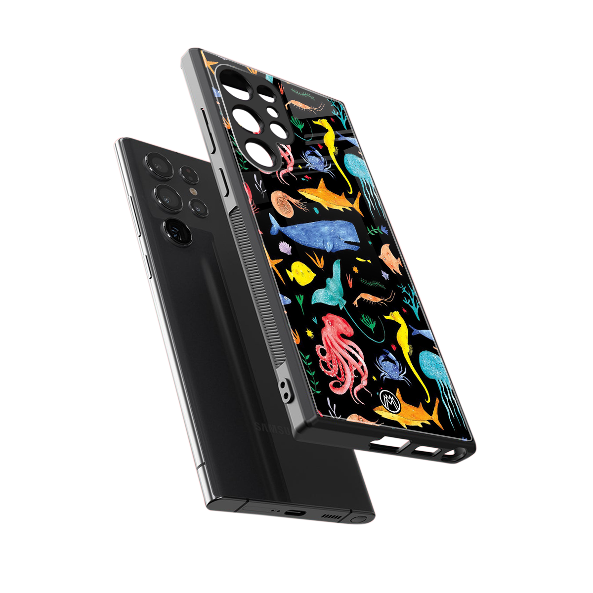 atomic ocean back phone cover | glass case for samsung galaxy s23 ultra