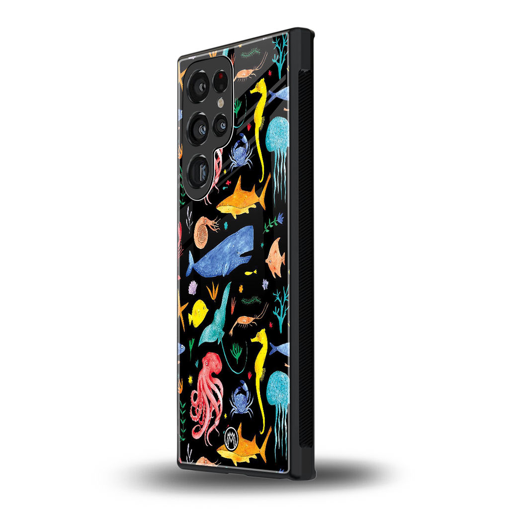 atomic ocean back phone cover | glass case for samsung galaxy s23 ultra