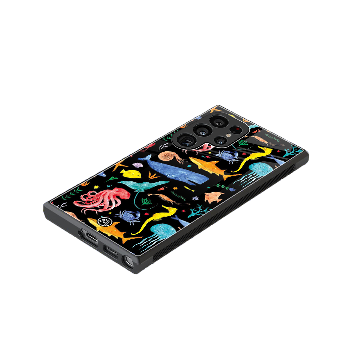 atomic ocean back phone cover | glass case for samsung galaxy s24 ultra