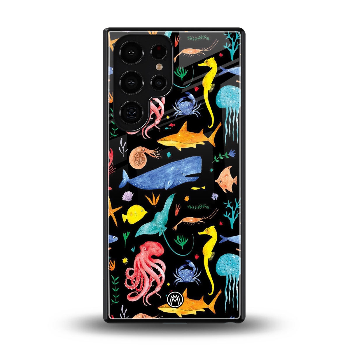 atomic ocean back phone cover | glass case for samsung galaxy s25 ultra