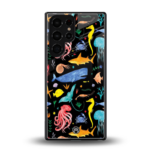 atomic ocean back phone cover | glass case for samsung galaxy s25 ultra