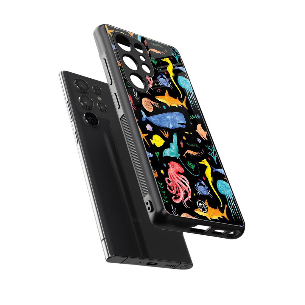 atomic ocean back phone cover | glass case for samsung galaxy s25 ultra