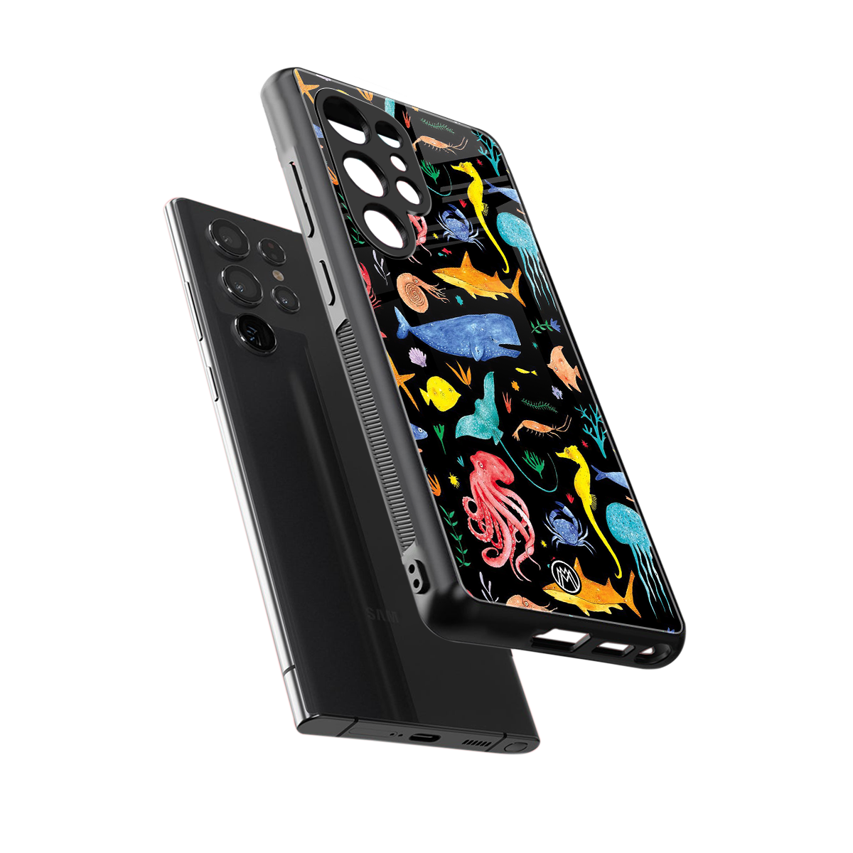 atomic ocean back phone cover | glass case for samsung galaxy s25 ultra
