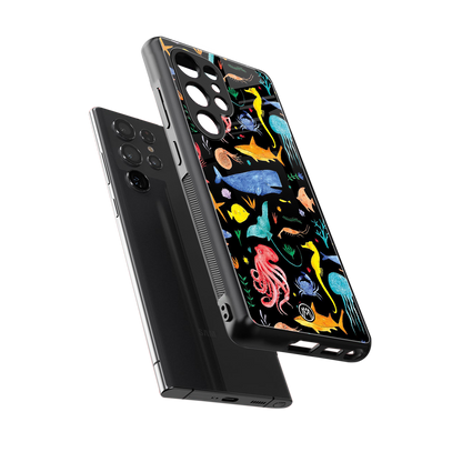 atomic ocean back phone cover | glass case for samsung galaxy s25 ultra