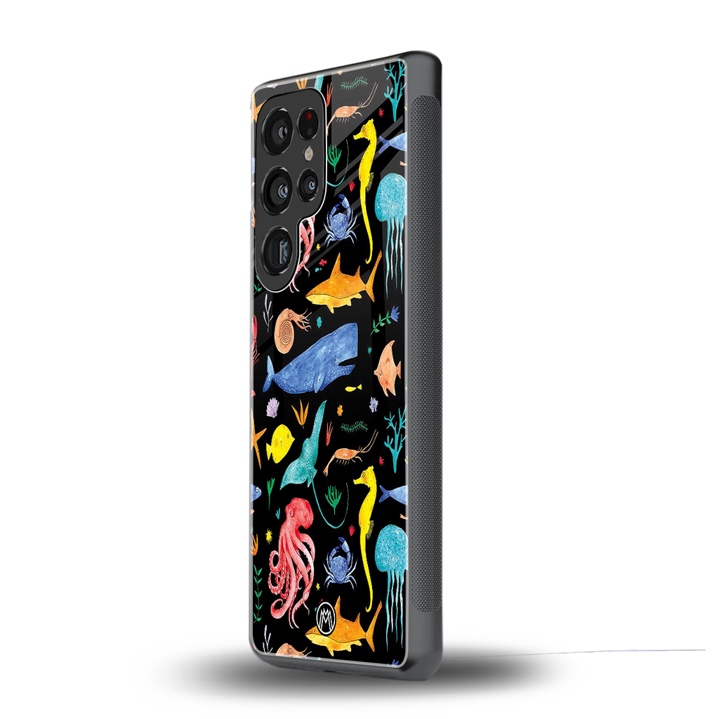 atomic ocean back phone cover | glass case for samsung galaxy s25 ultra