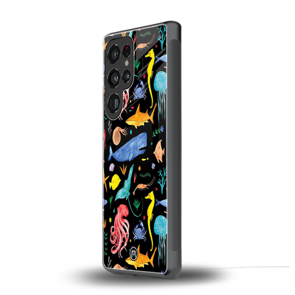 atomic ocean back phone cover | glass case for samsung galaxy s25 ultra