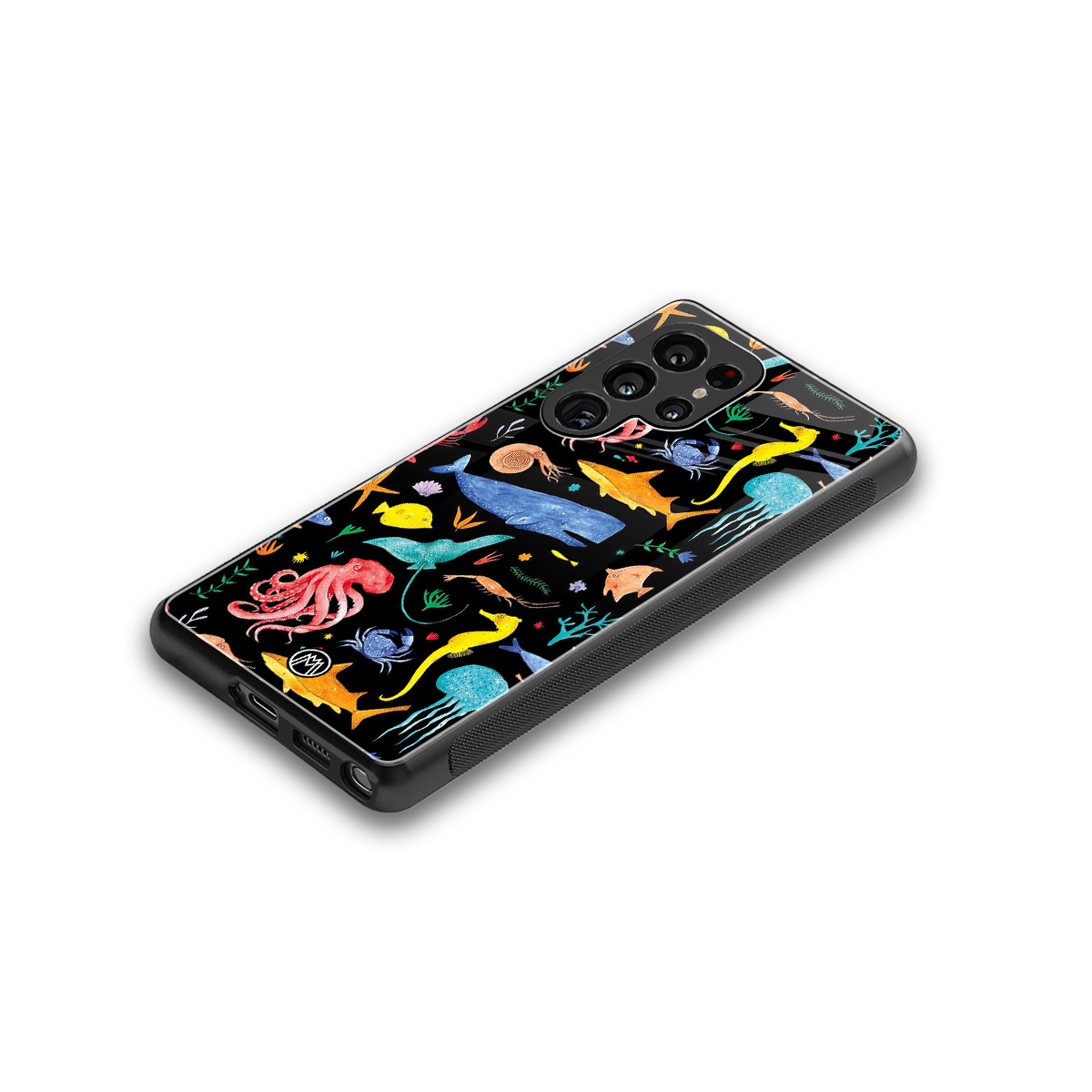atomic ocean back phone cover | glass case for samsung galaxy s25 ultra